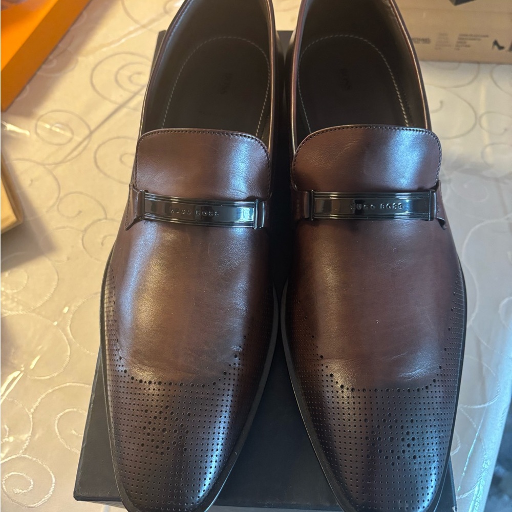Brown Leather Men's Loafers